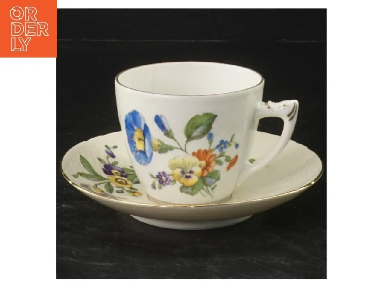 Billede 1 - B&G saksisk blomst kaffekop 102 (str. Ø 13,5&6x9,5 cm)