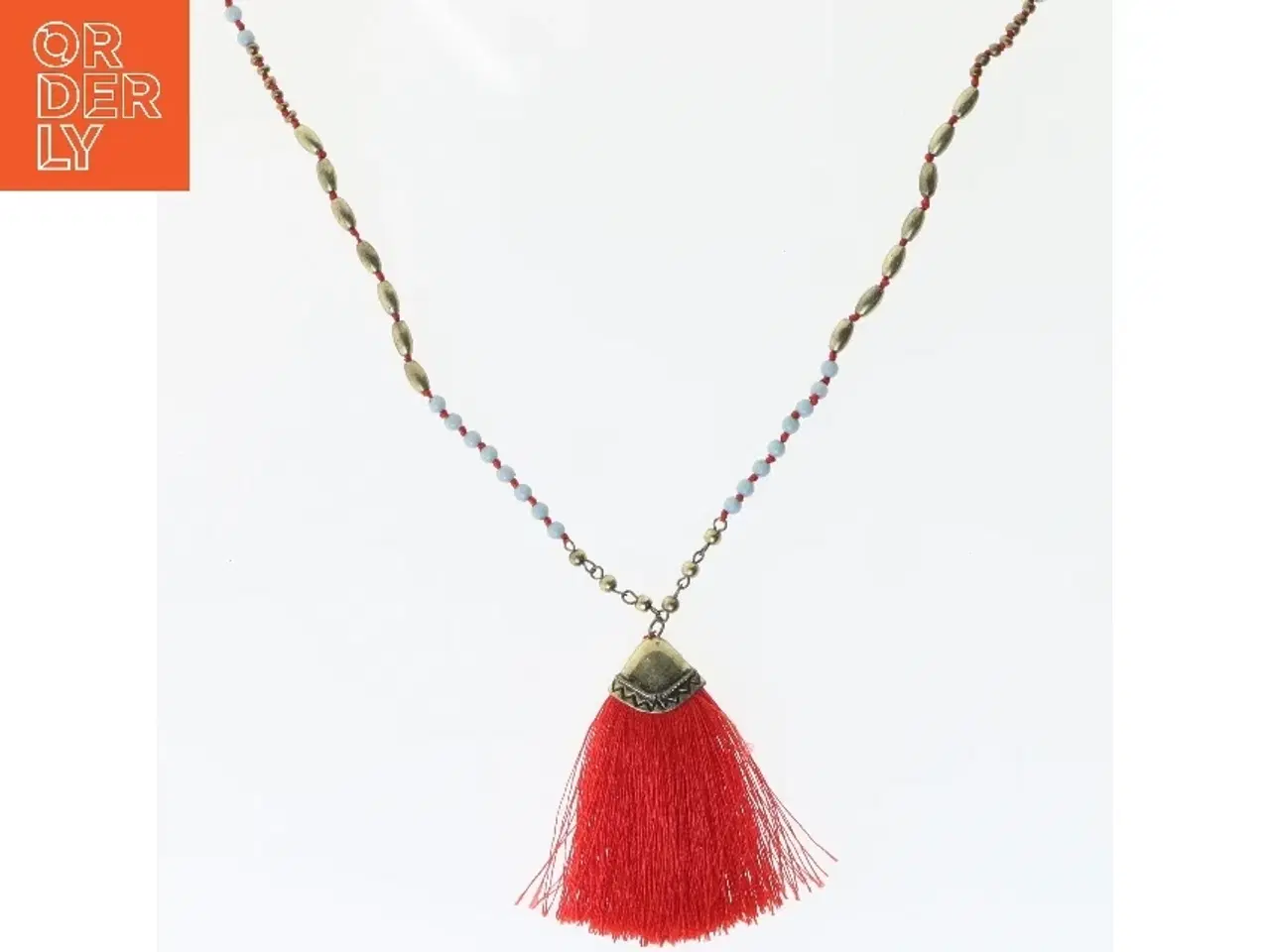 Billede 1 - Halskæde med kvast (str. 74 cm)