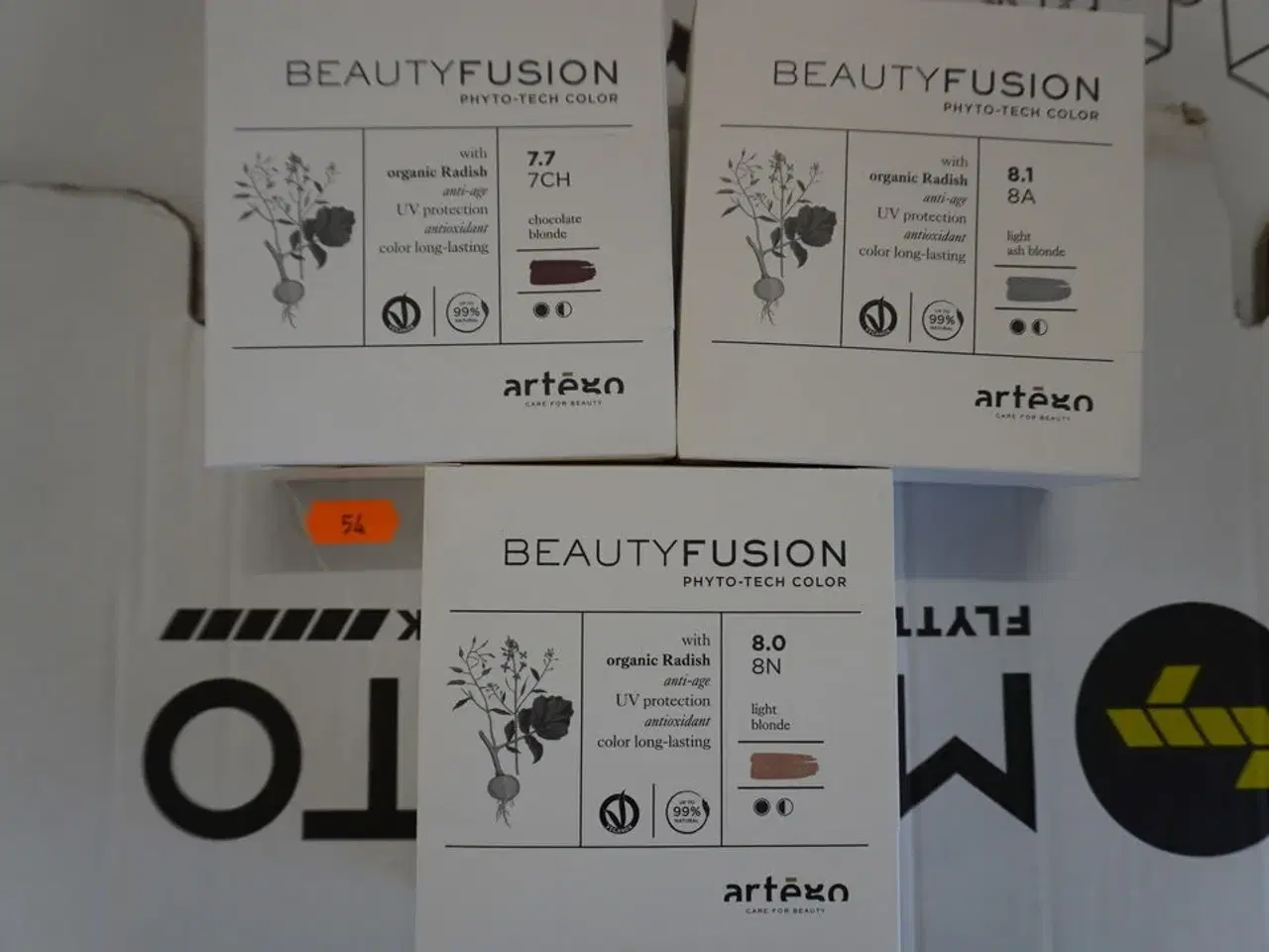 Billede 1 - Kasse med hårfarve, Artego BeautyFusion 100ml