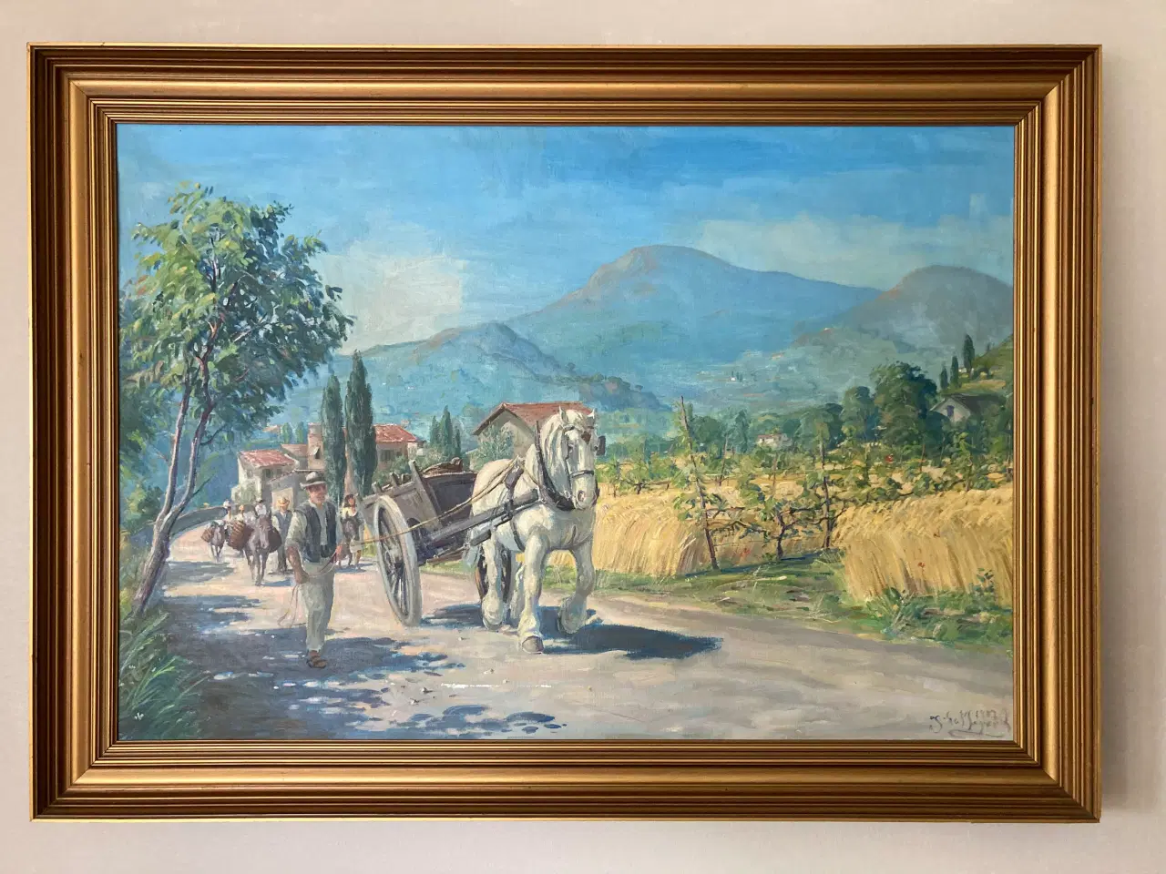 Billede 1 - Johannes Meyer oliemaleri.