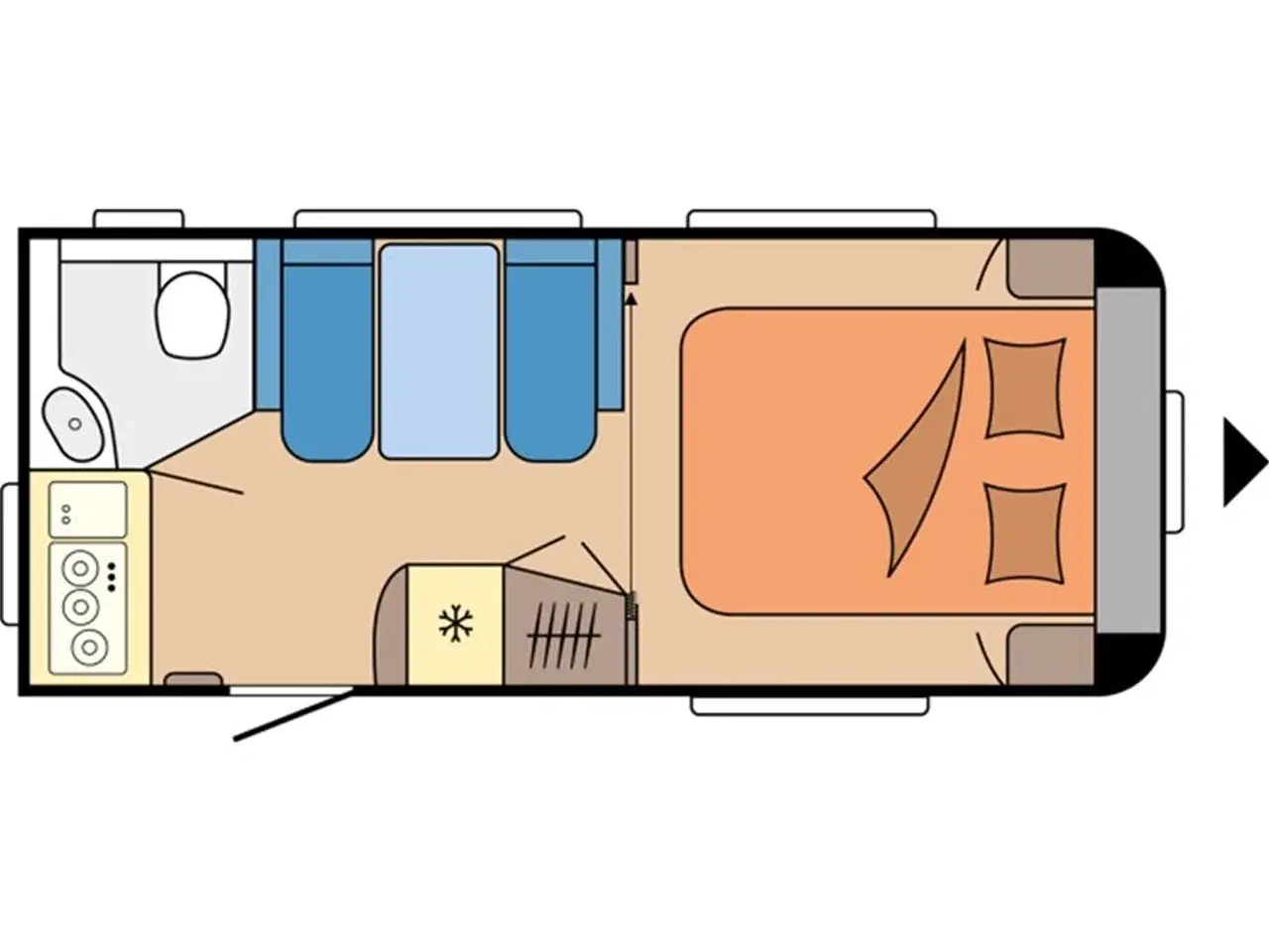 Billede 4 - 2024 - Hobby De Luxe 460 SFf   Hobby De Luxe 460 SFf ny model 2024 kan ses nu hos Camping -Specialisten.dk i Aarhus