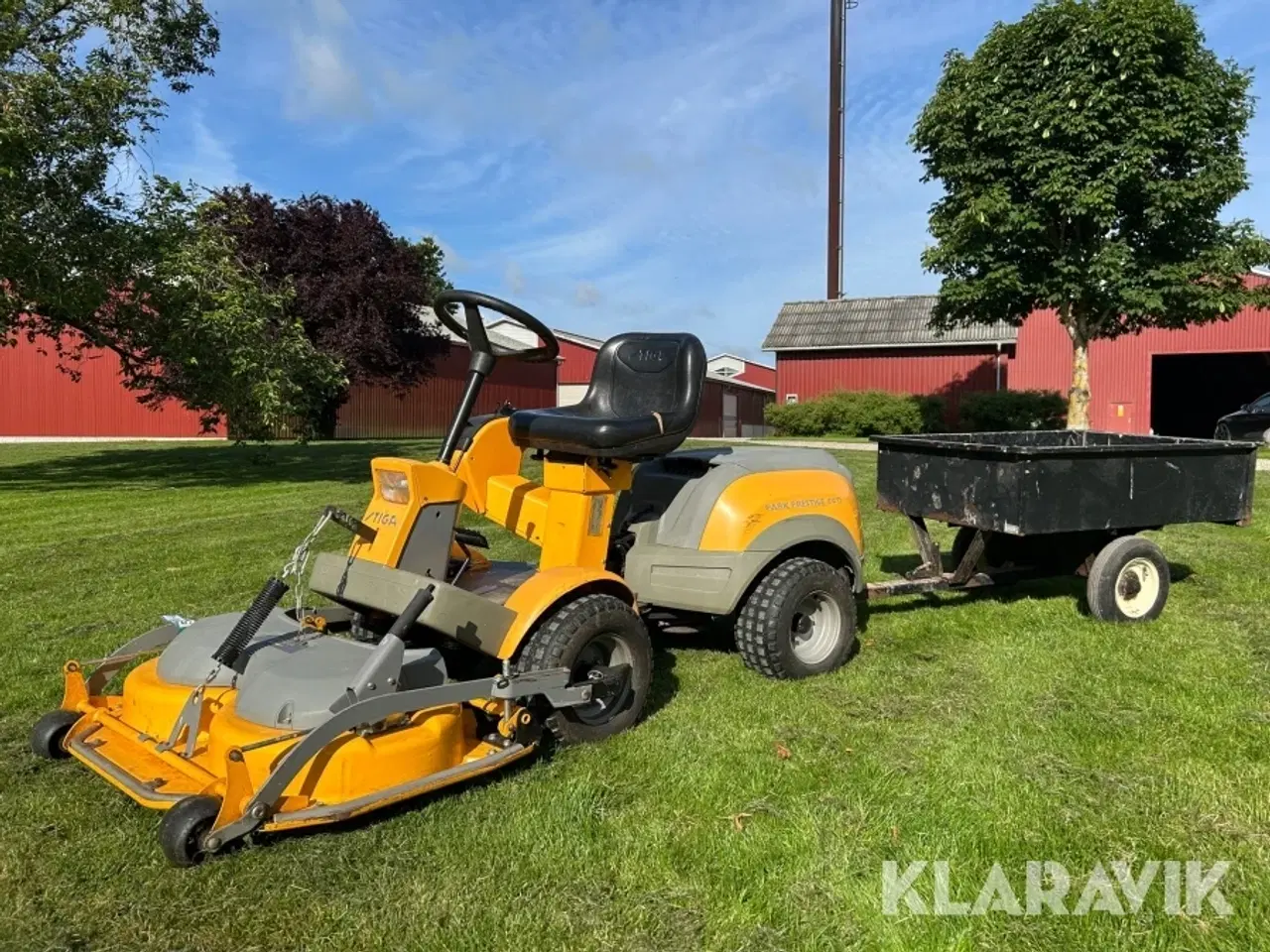 Billede 1 - Frontklipper m. vogn Stiga Park prestige 4WD