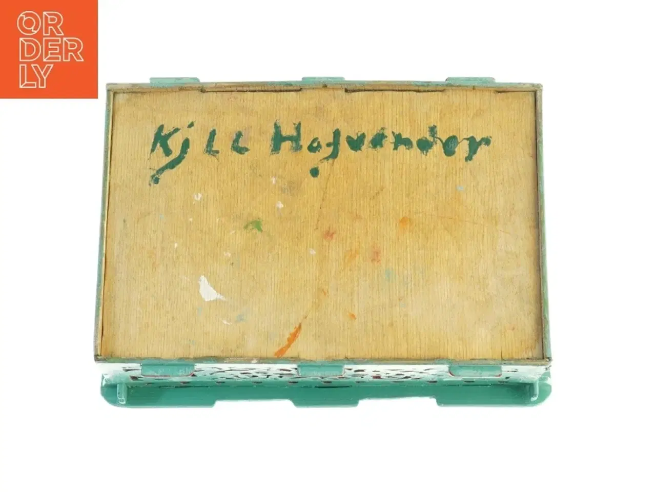 Billede 6 - Udskåret trækasse (str. 31 x 23 x 16 cm)