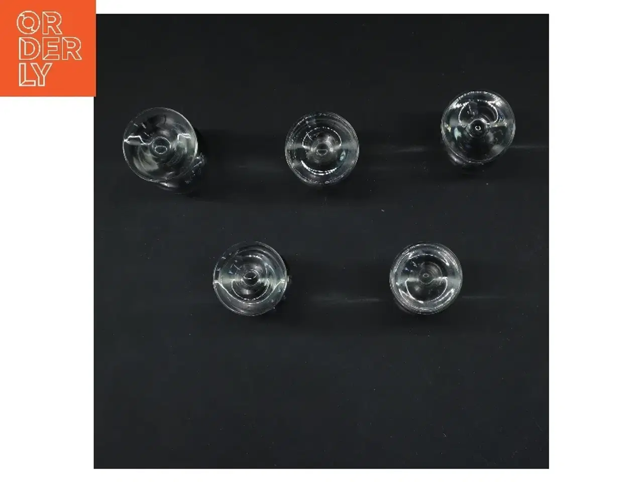 Billede 2 - 5 stk. Holmegaard Atlantic snapseglas (str. 5 stk Ø 3,5 cm længde 9,5 cm)