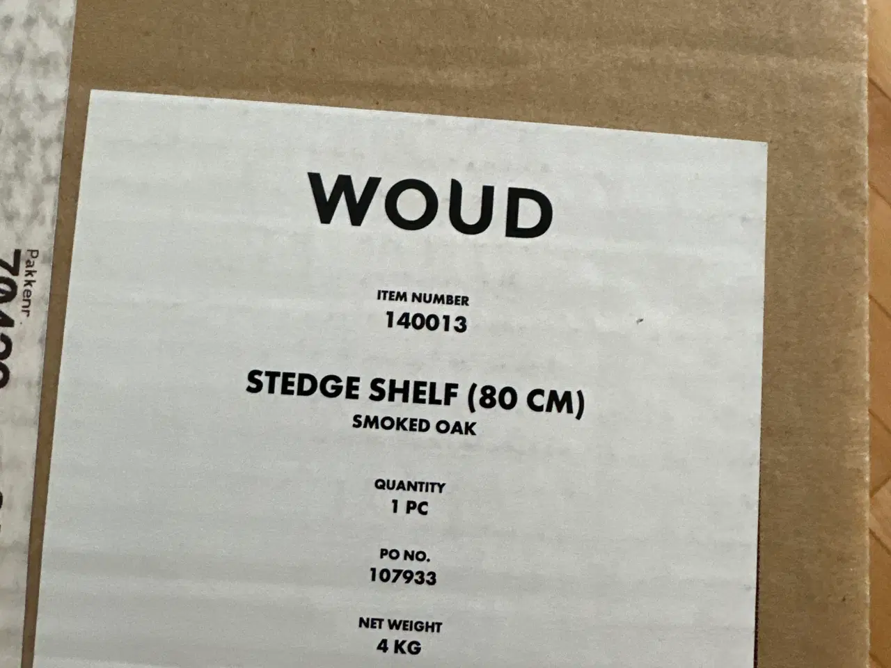 Billede 7 - Woud stedge hylder I sort og I røget eg