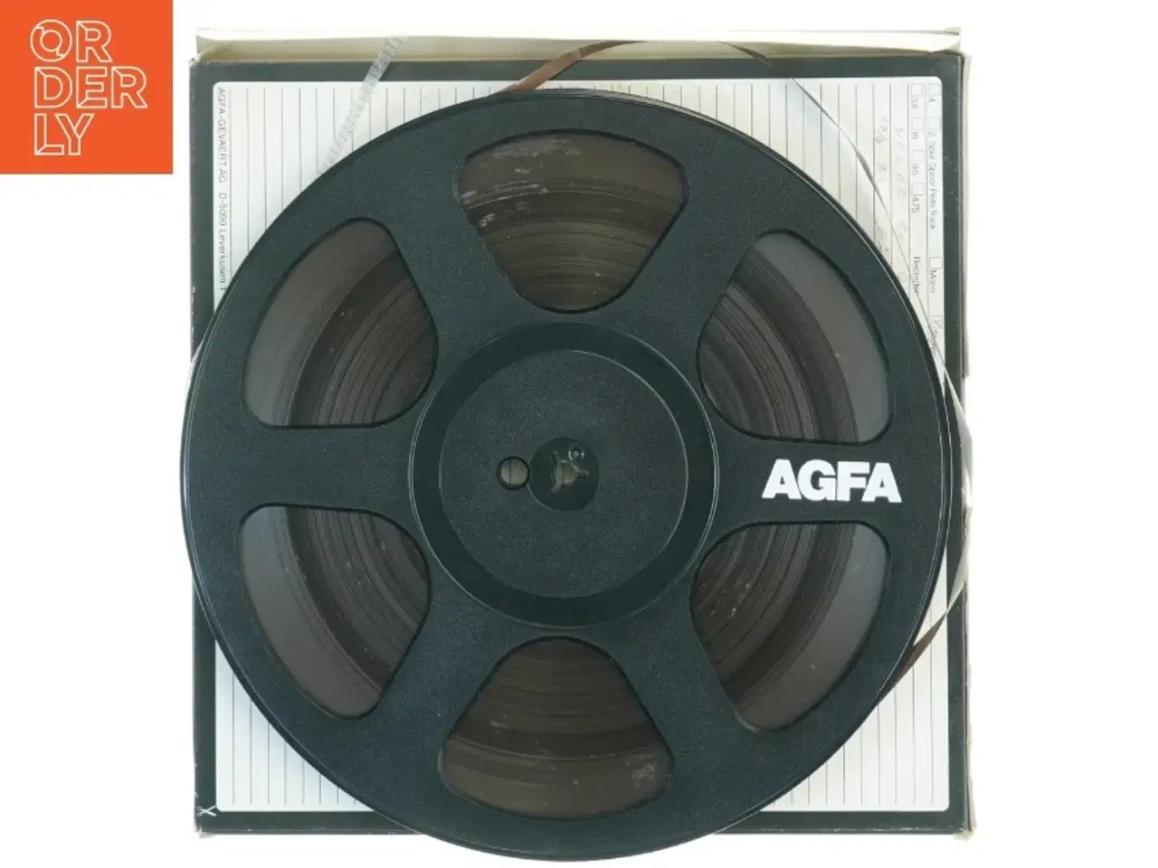Billede 4 - AGFA 26,5cm kvarttommebånd på plastspole  (str. 27 x 27 x 1 cm)