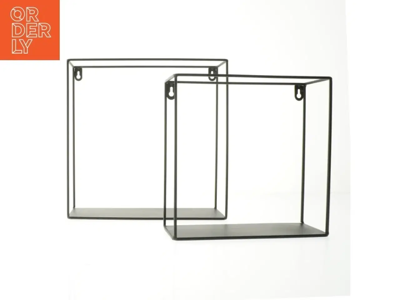 Billede 1 - Væghylder i metal (str. 25 x. 25 cm. og. 30 x. 30 cm)