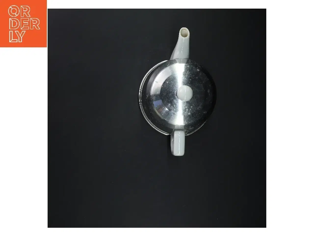 Billede 5 - Tekande med metalskinnende låg (str. Ø 14 cm)