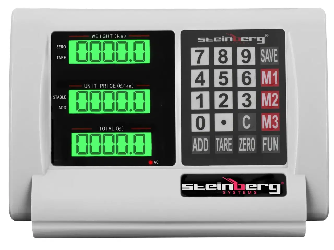 Billede 2 - Gulvvægt – 1000 kg / 0,2 kg – trådløst LCD-display