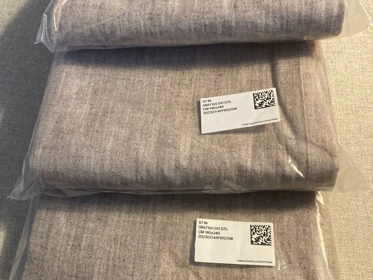 Billede 4 - Smukke duge i hør- og bomuldsblanding. Pris pr stk