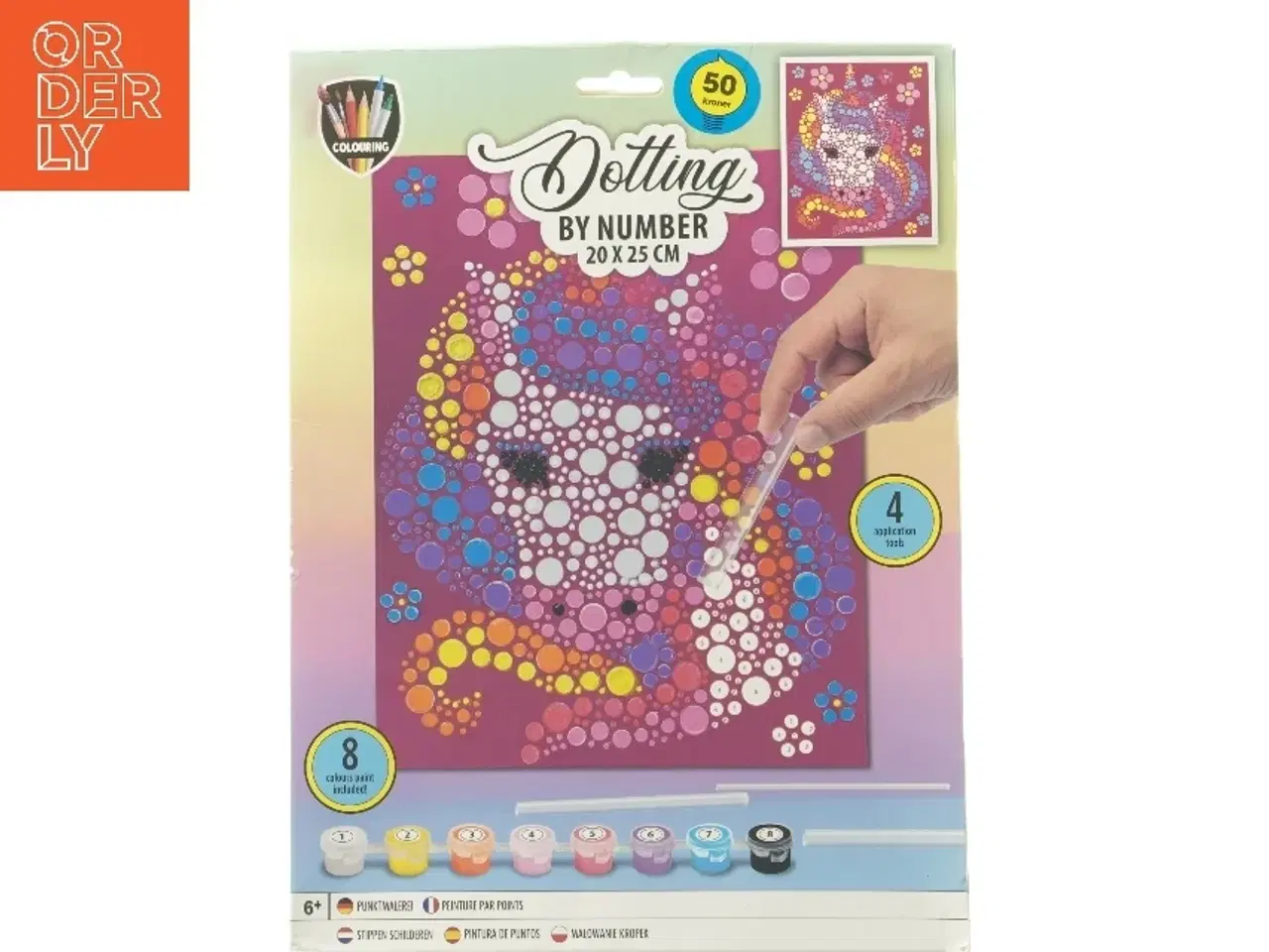 Billede 1 - Dotting by number malerisæt fra Colouring