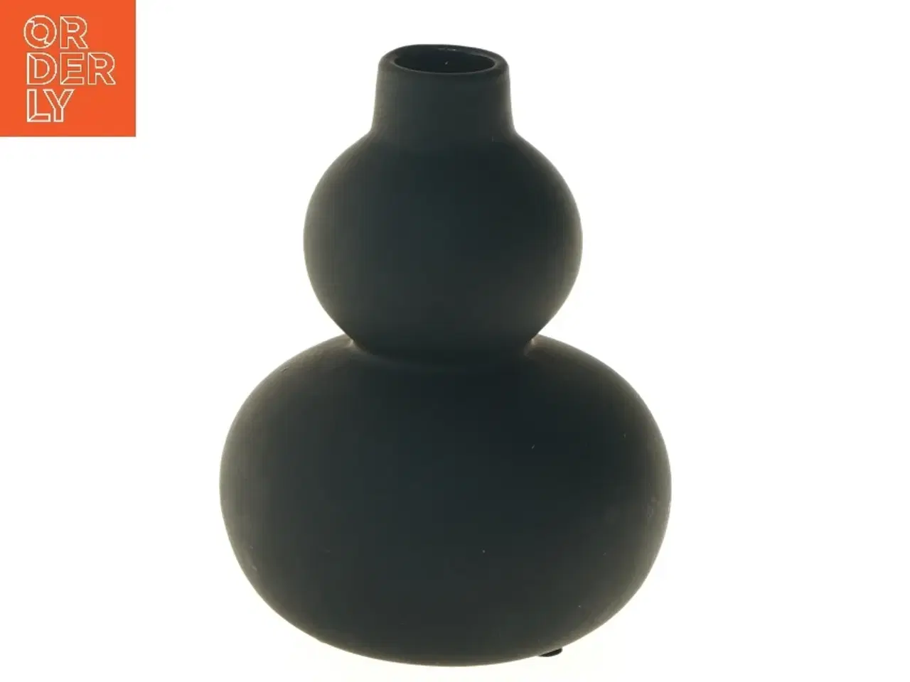 Billede 1 - Sort dekorativ vase (str. 16 cm)