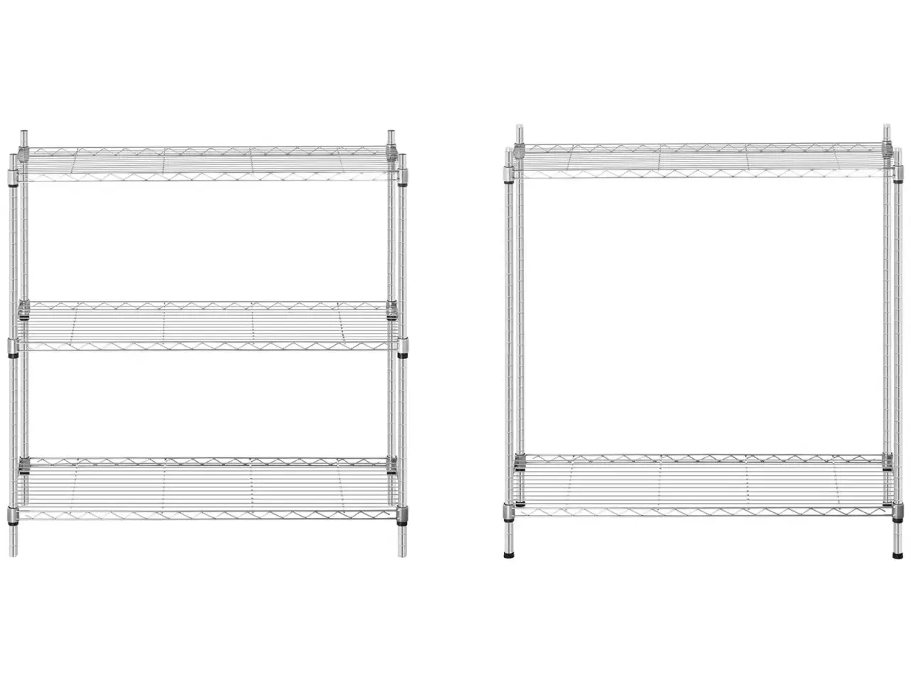 Billede 4 - Robust Gitterreol i Stål (90 x 35 cm) – 5 Hylder