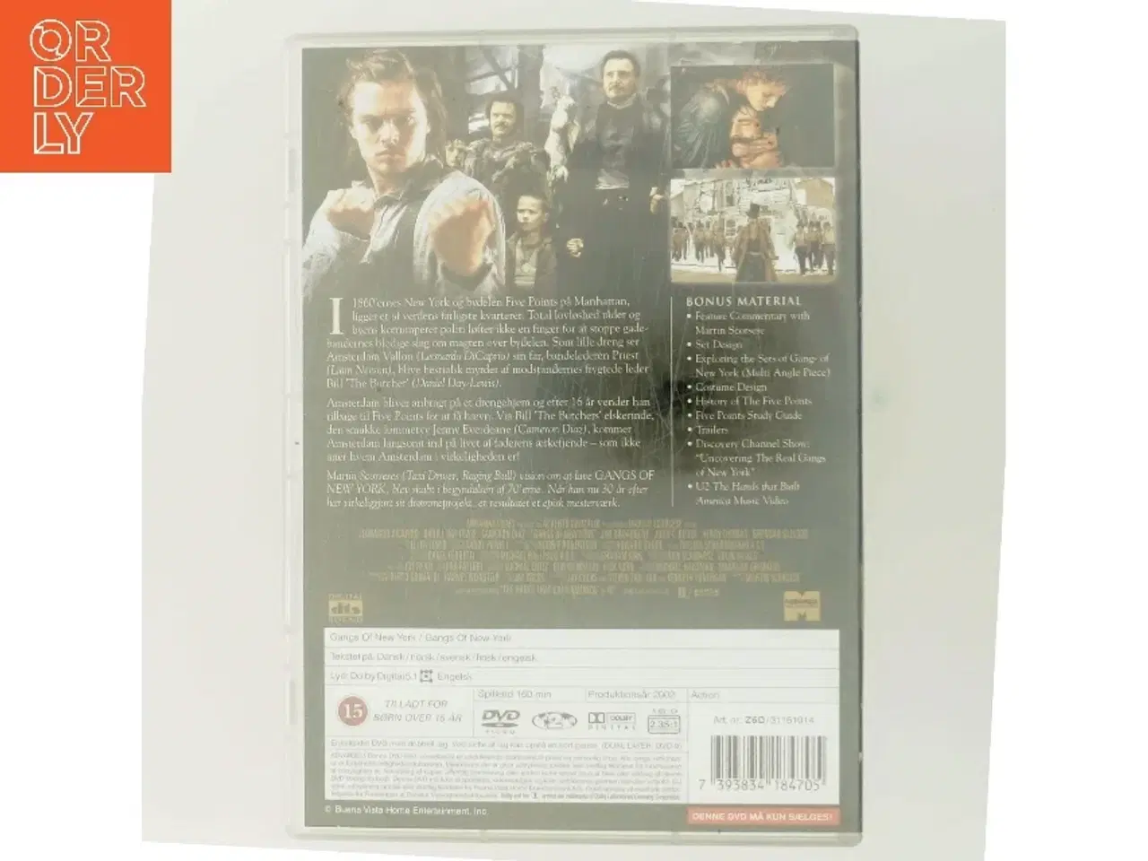 Billede 1 - Gangs of New York Dk med Leonardo DiCaprio (DVD)