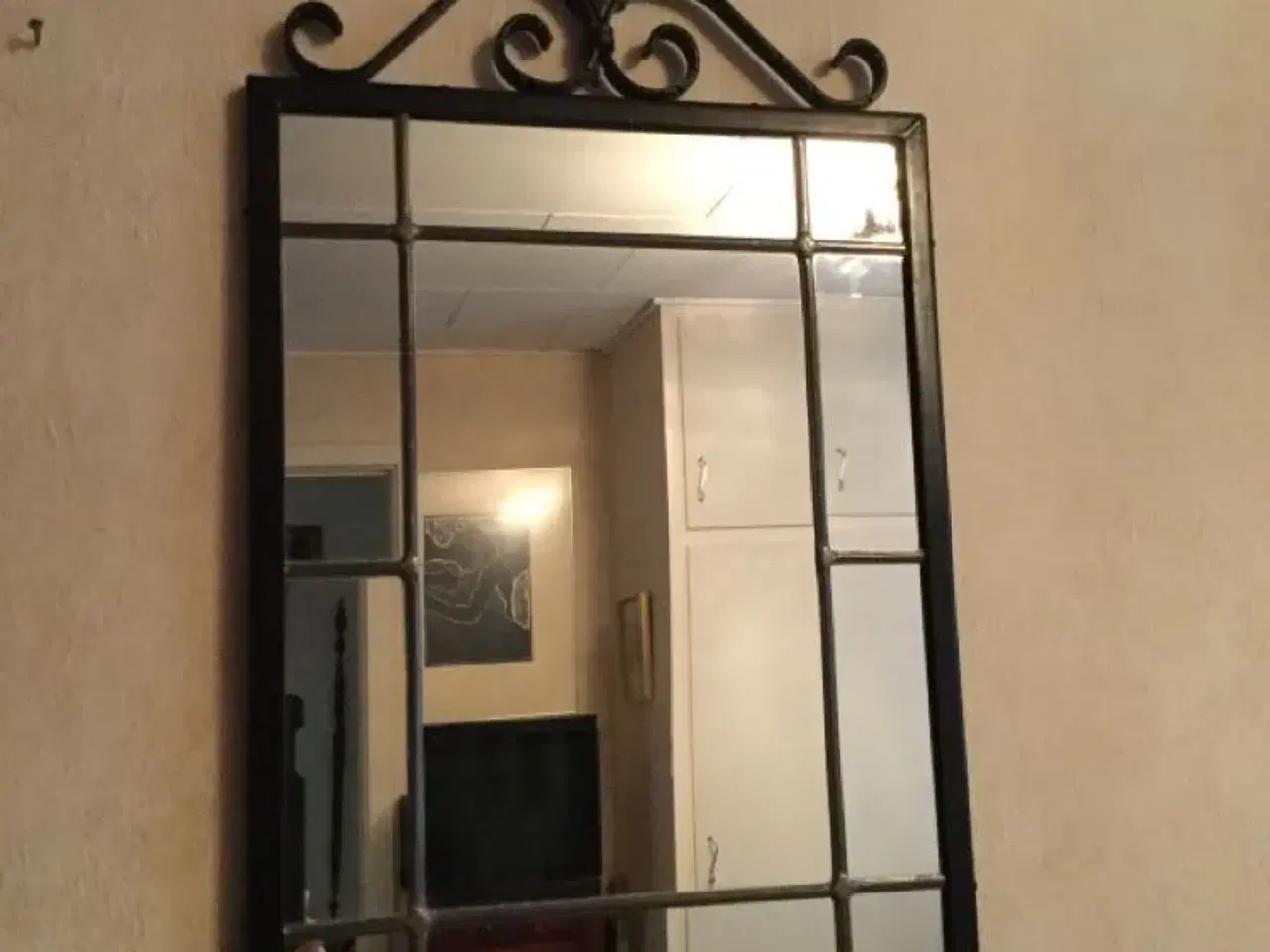Billede 1 - Gammelt smedejerns spejl