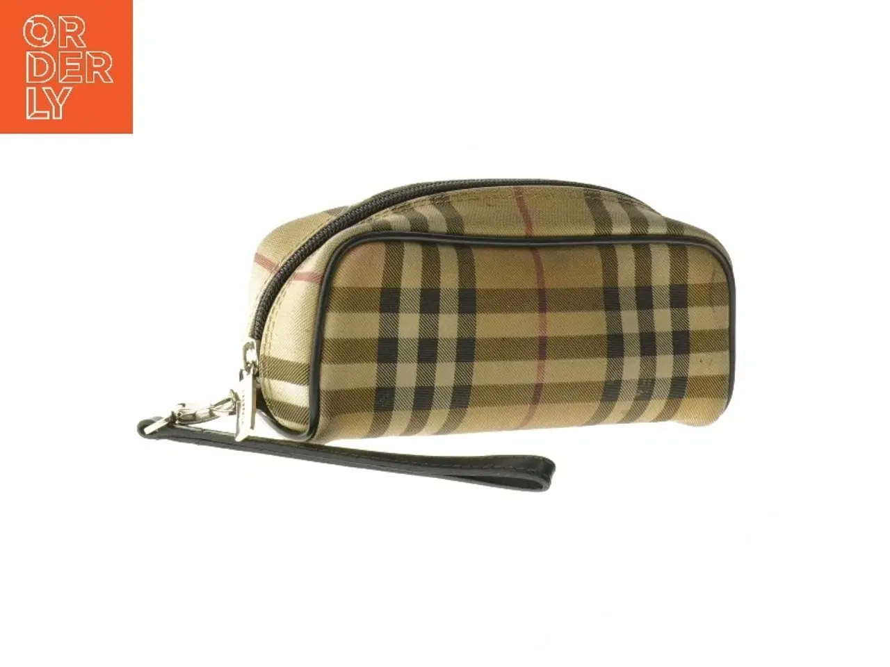 Billede 1 - Kosmetiktaske med tern fra Burberry (str. 6,5x18,5x6 cm)