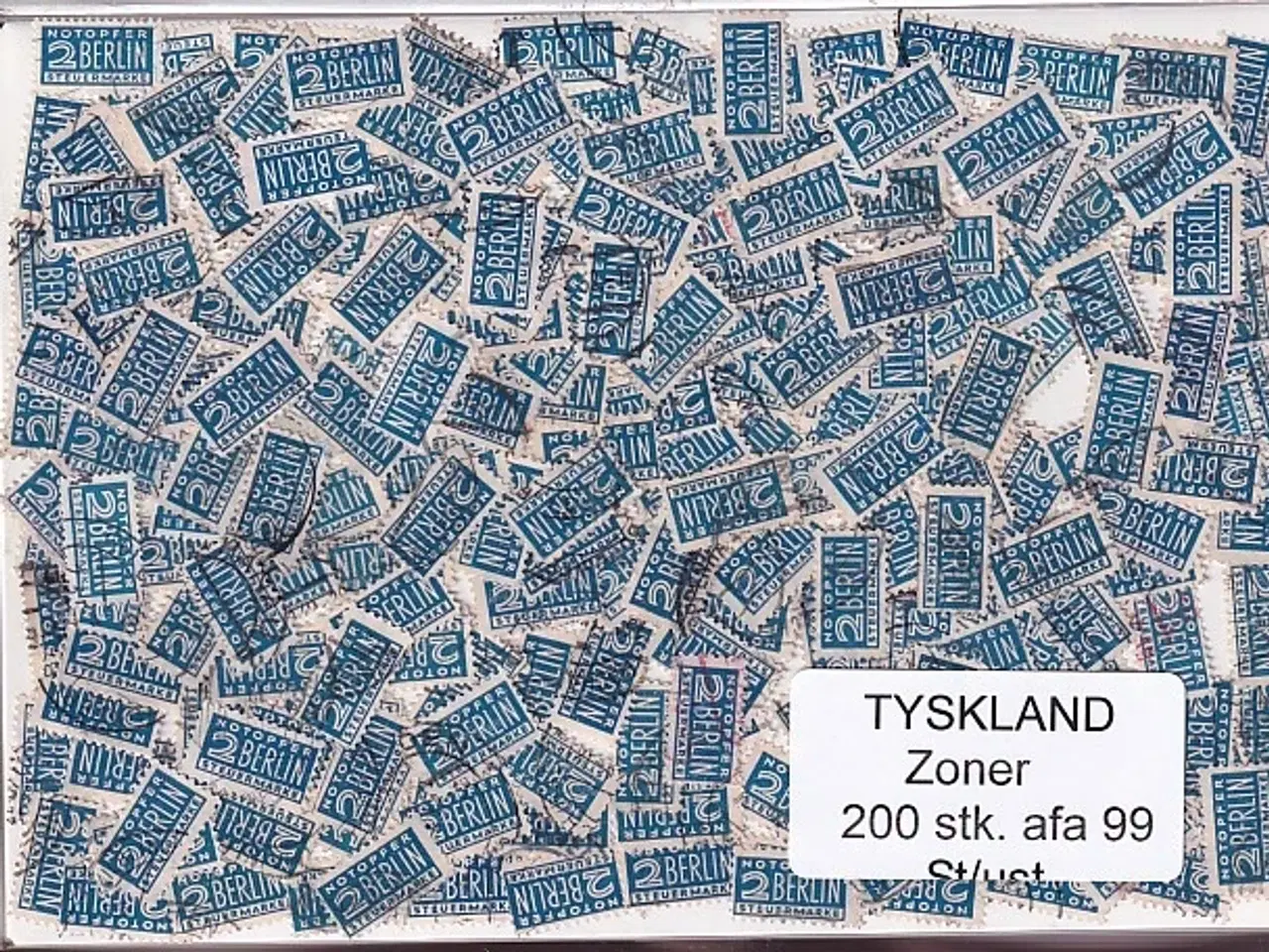 Billede 1 - Tyskland Zoner - 200 stk. AFA nr. 99 Stemplet/ust.