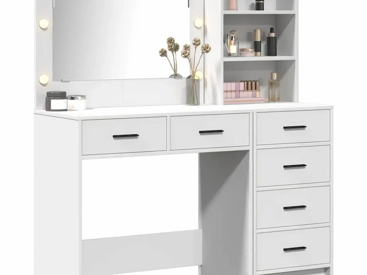 Billede 3 - Klædeskab med skuffe Hvid 78.5 x 41 x 135 cm Konstrueret træ