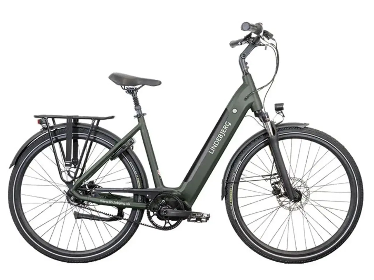 Billede 1 - Lindebjerg 28'' Elcykel Center Royal - Mat grøn