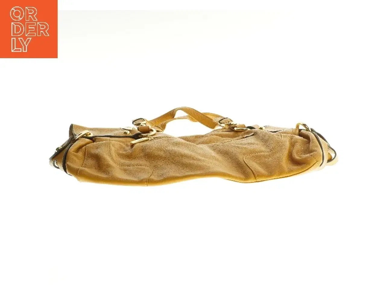 Billede 2 - Gul lædertaske fra Smith & Canova (str. 45x27 cm)