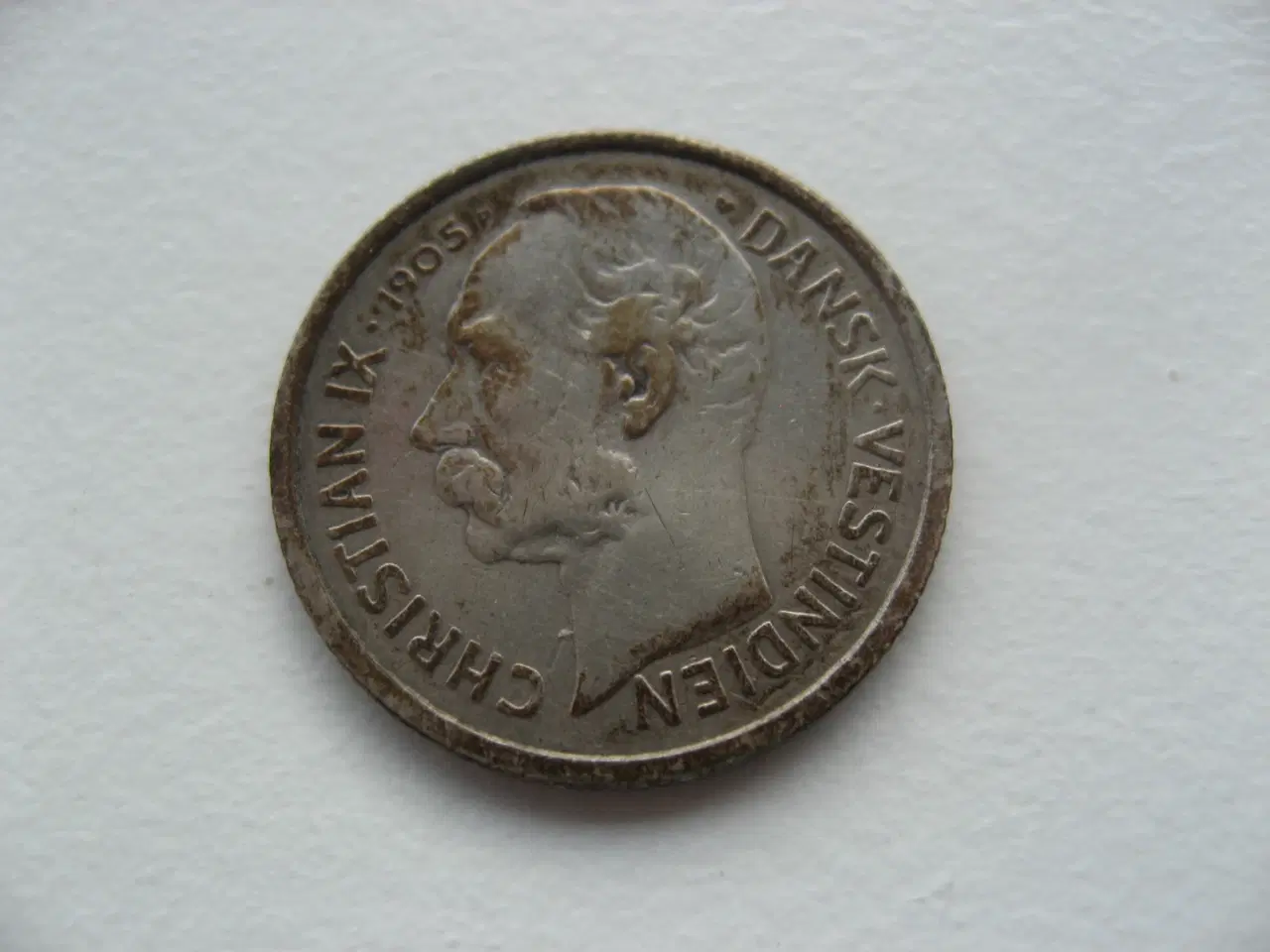 Billede 2 - DVI Flot 10 Cents/50 Bit 1905, Sølv