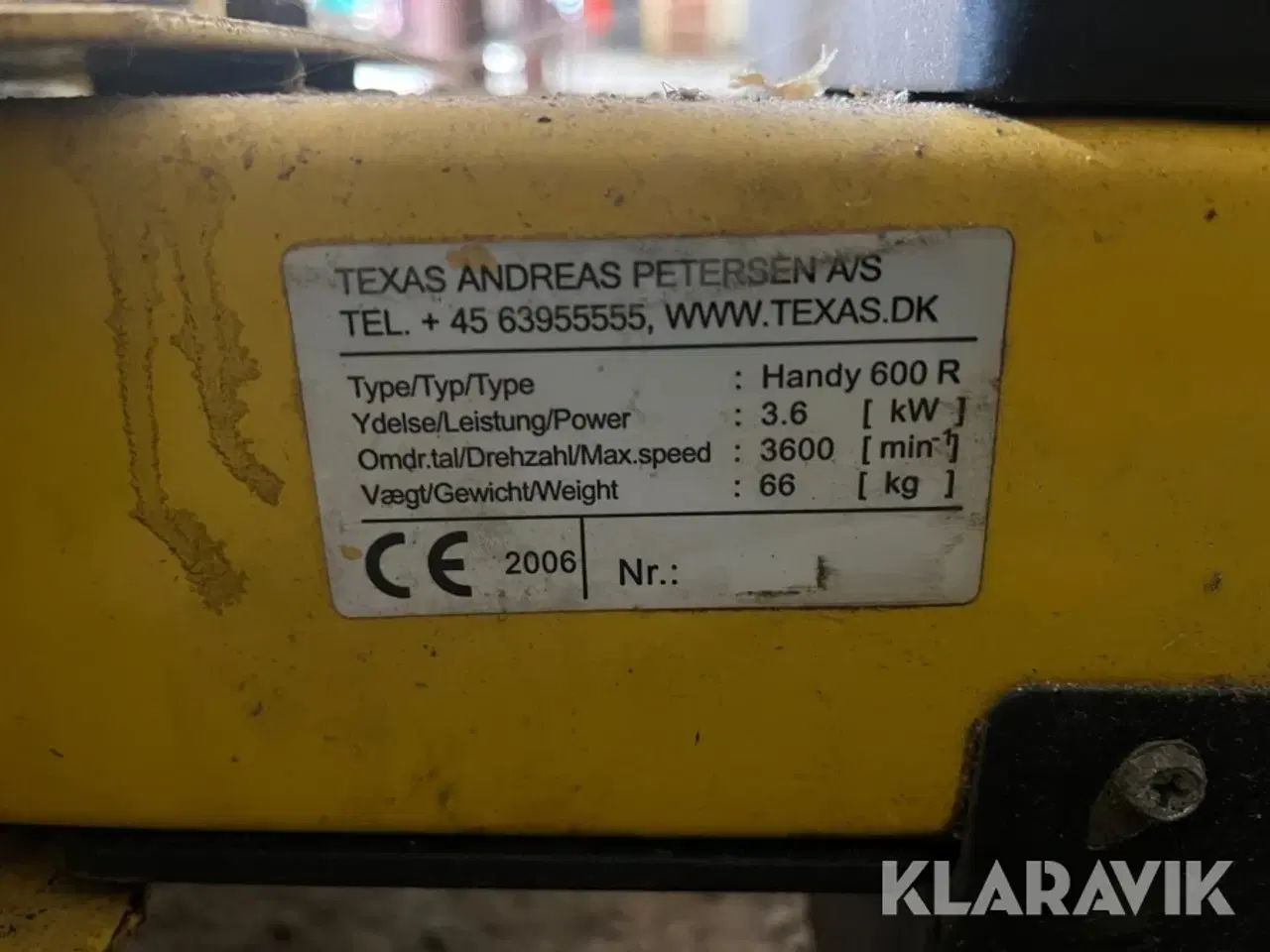 Billede 5 - Redskabsbærer Texas Handy 600 R med kost
