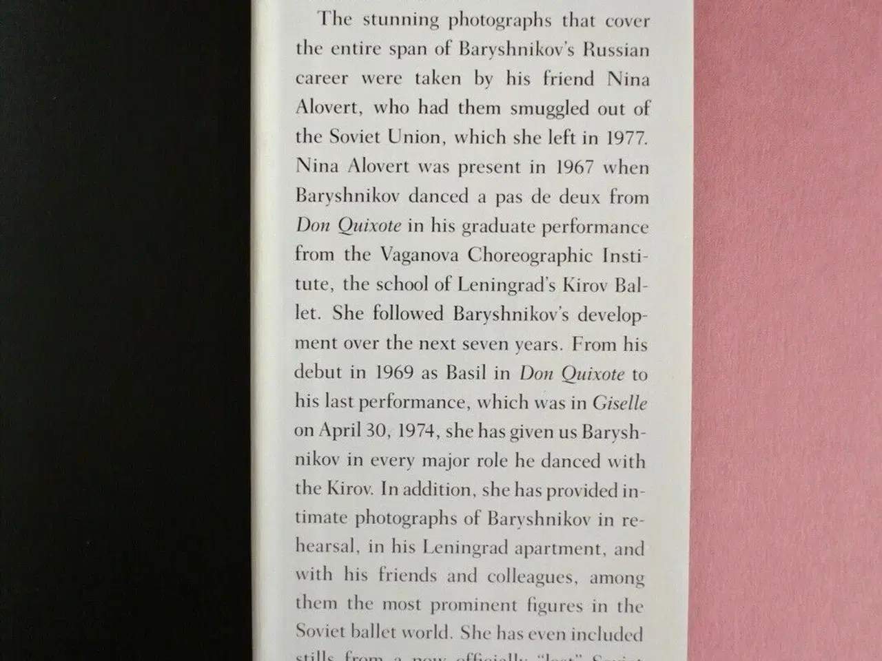 Billede 3 - baryshnikov in russia, text and photographs by nin