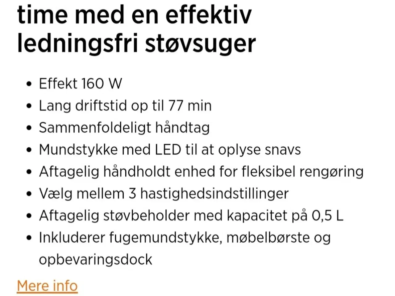 Billede 8 - 2 in 1 ledningsfri støvsuger