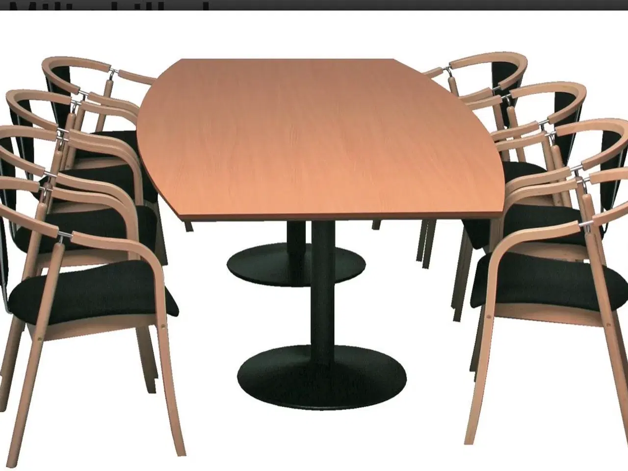 Billede 2 - 4 Super fede spisebordsstole / Konferencestole