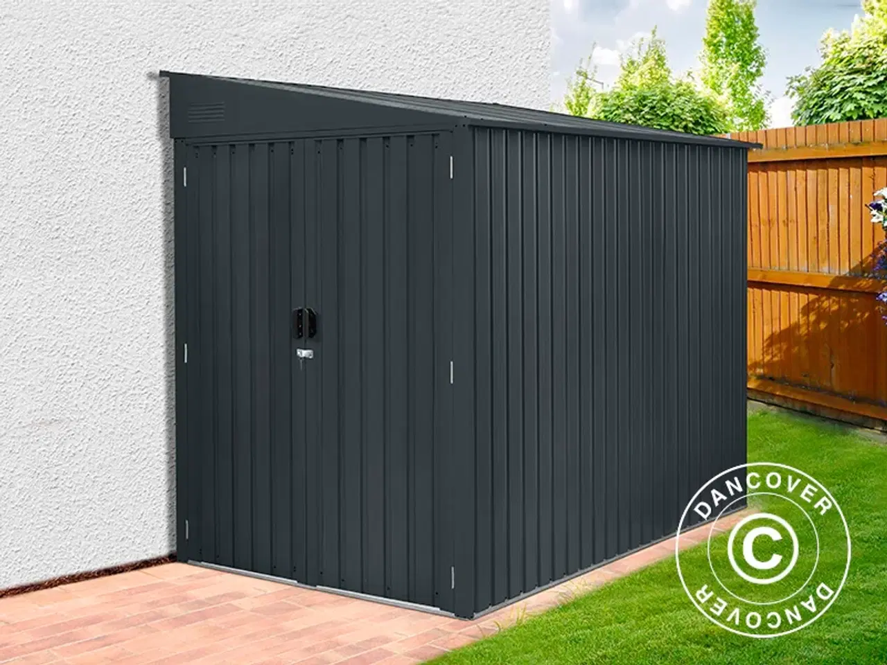 Billede 1 - Metalskur (1,7b x 2,49l x 2,03h), 4,25m², Antrasit