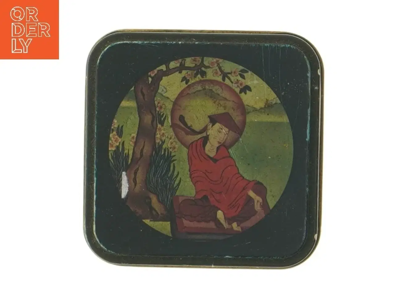 Billede 5 - Dekorativ blikdåse med motiver (str. 8x9 cm)