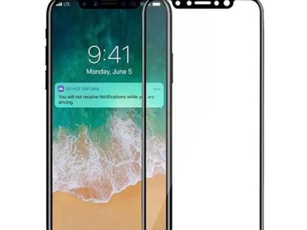 Billede 6 - Sort full size panserglas iPhone 10 X XS 11PRO 