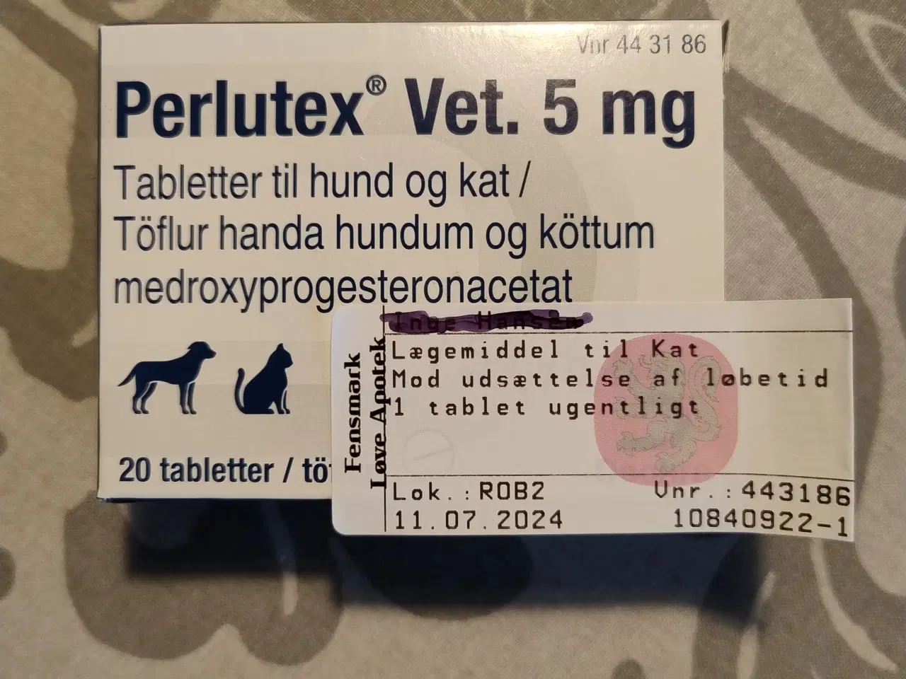 Billede 1 - Perlutex vet. 5mg