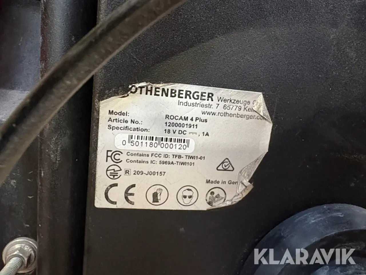 Billede 11 - Inspektionskamara Rothenberger Rocam 4 plus