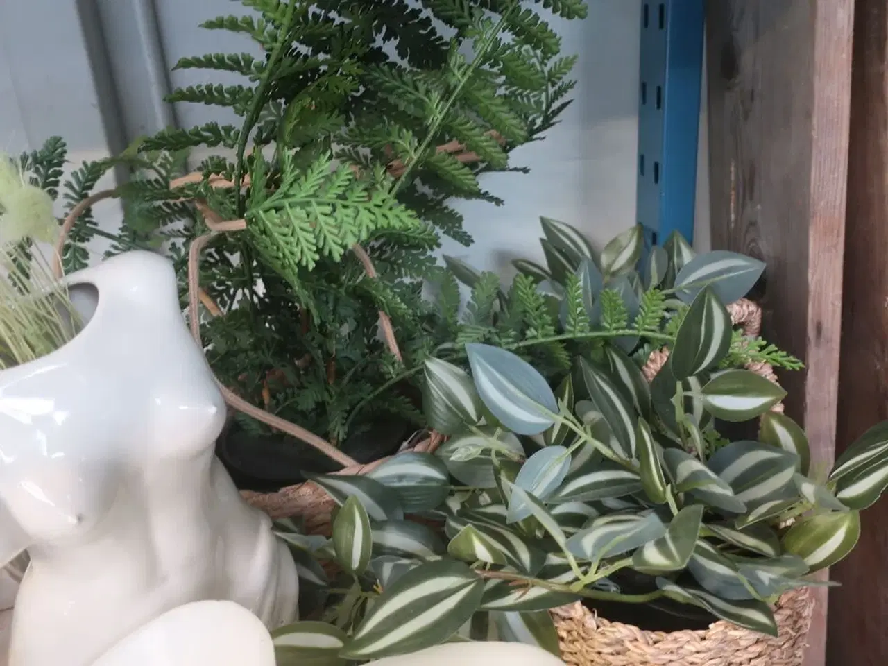 Billede 2 - Blandet Lot: Vaser, Lysestager, Kunstige planter m.m.