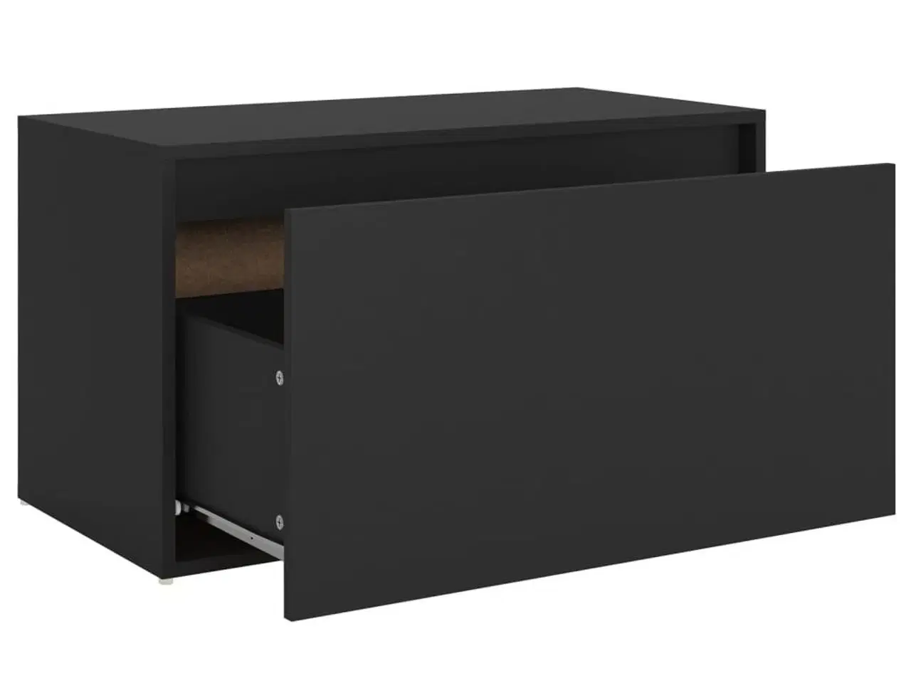 Billede 6 - Entrébænk 80x40x45 cm konstrueret træ sort
