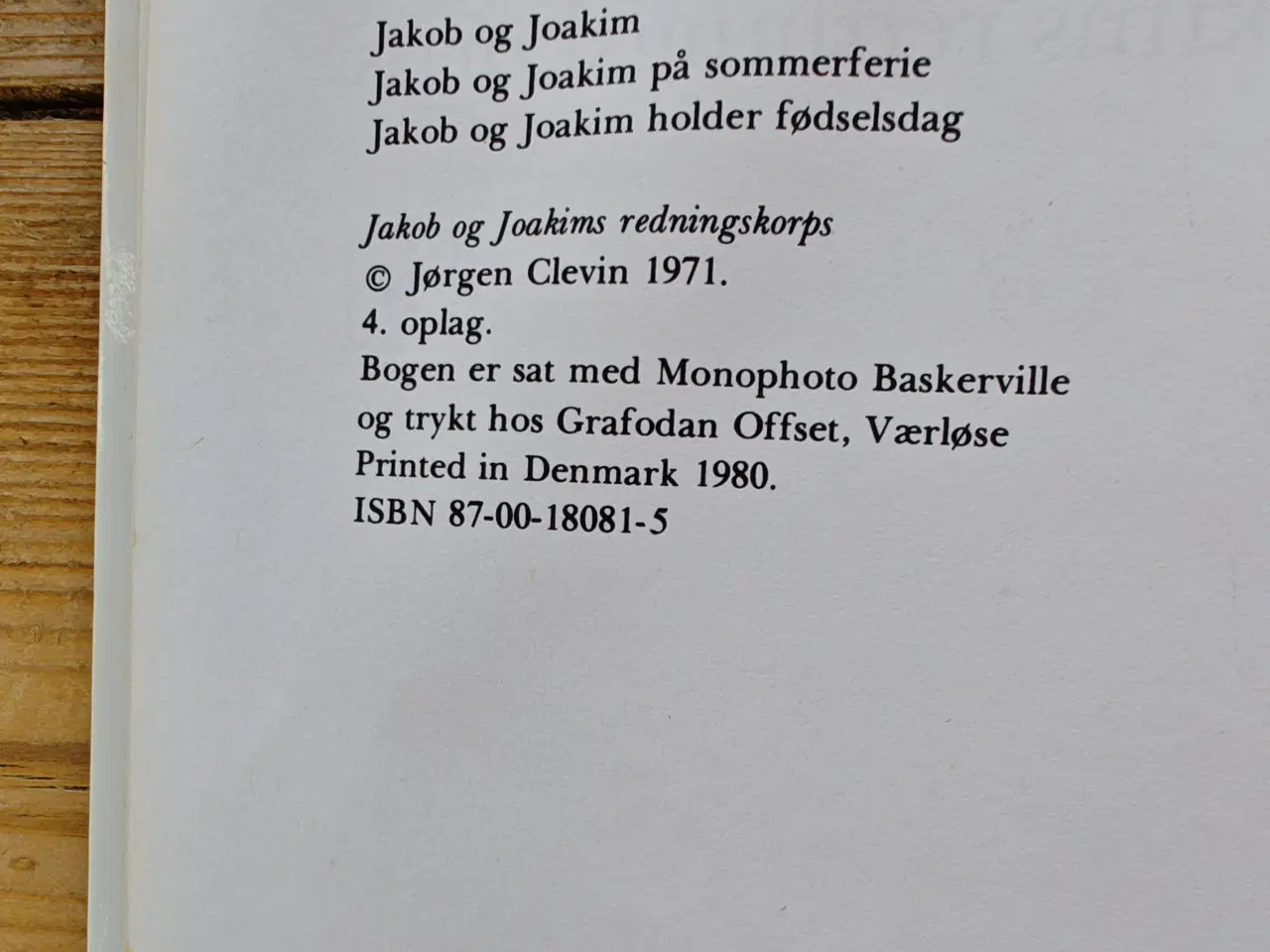 Billede 2 - Jakob og Joakims redningskorps BOG fra 1981