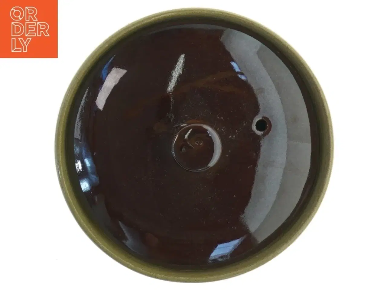 Billede 2 - Keramisk sildekrukke med låg (str. Ø 14 cm)