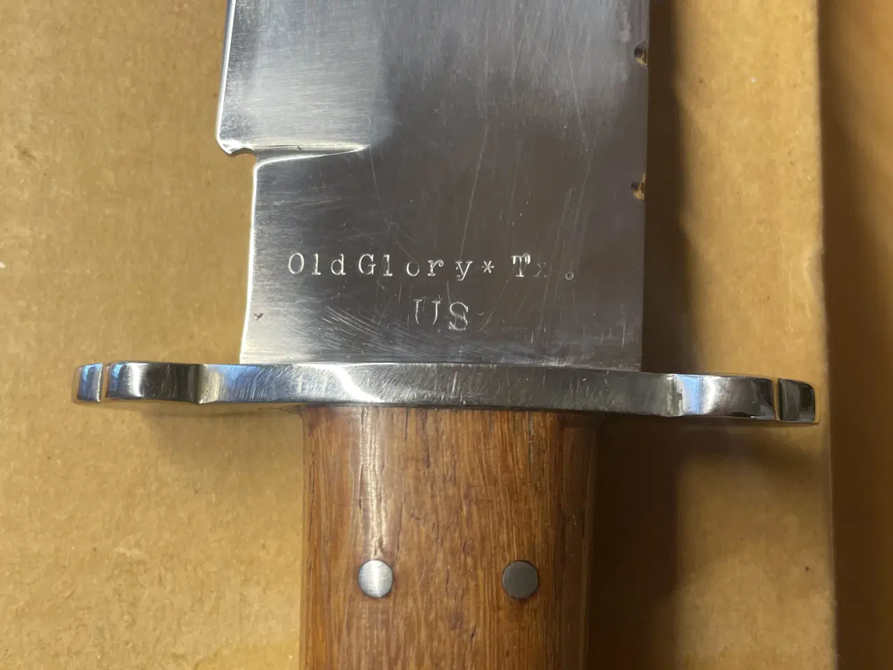 Billede 4 - Antik stor Bowie jagtkniv fra Texas. 