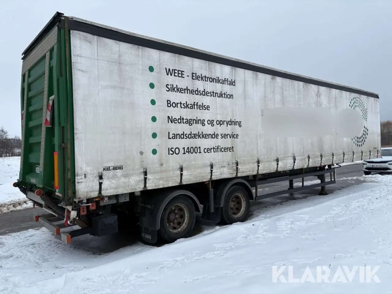 Billede 3 - Gardintrailer med liftbagsmæk Kel-Berg D510V PRSSL20-tri-sys