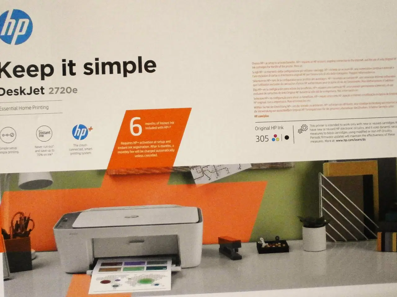 Billede 1 - NY HP DeskJet 2720e All-in-One-printer