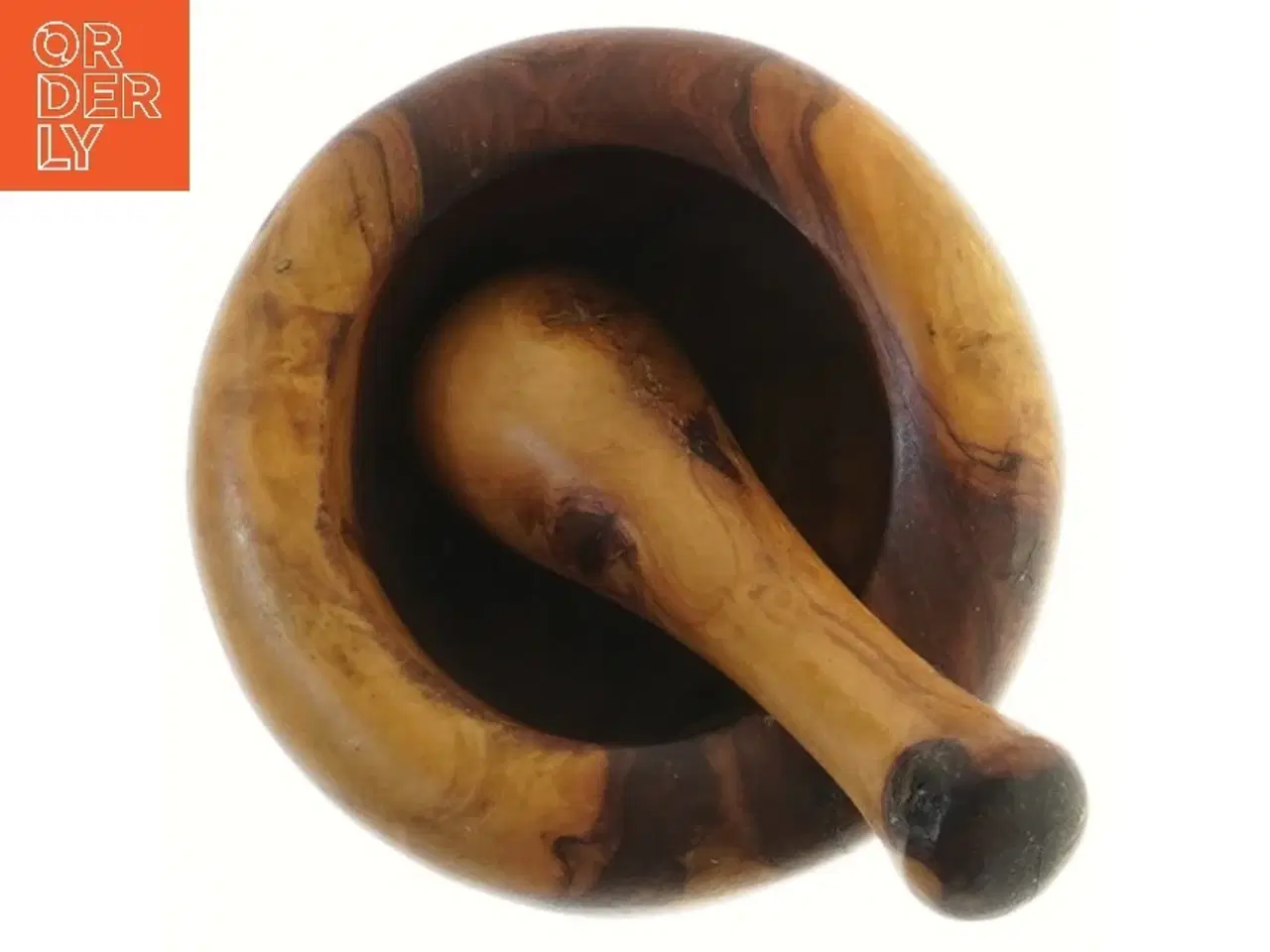 Billede 3 - Flot træ morter og støder (str. Ø 14 cm)