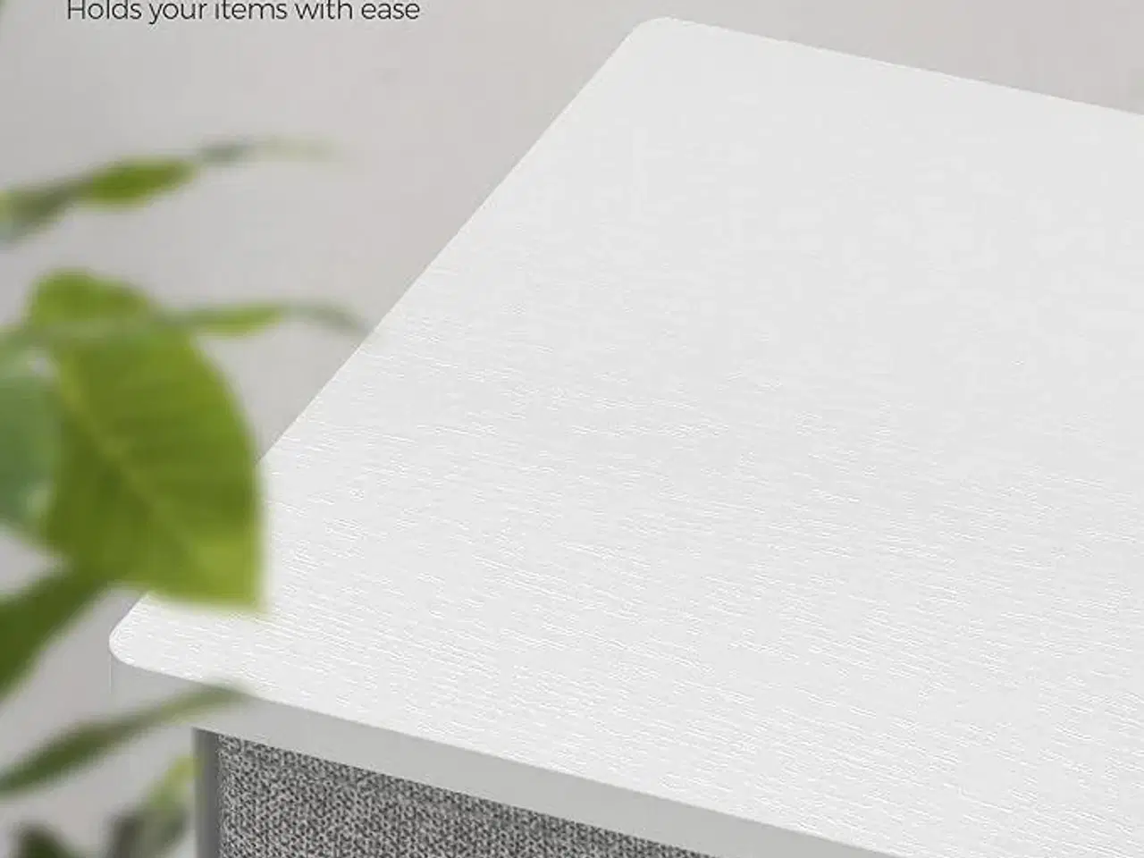 Billede 6 - Kommode med 8 stofskuffer lys grå/hvid