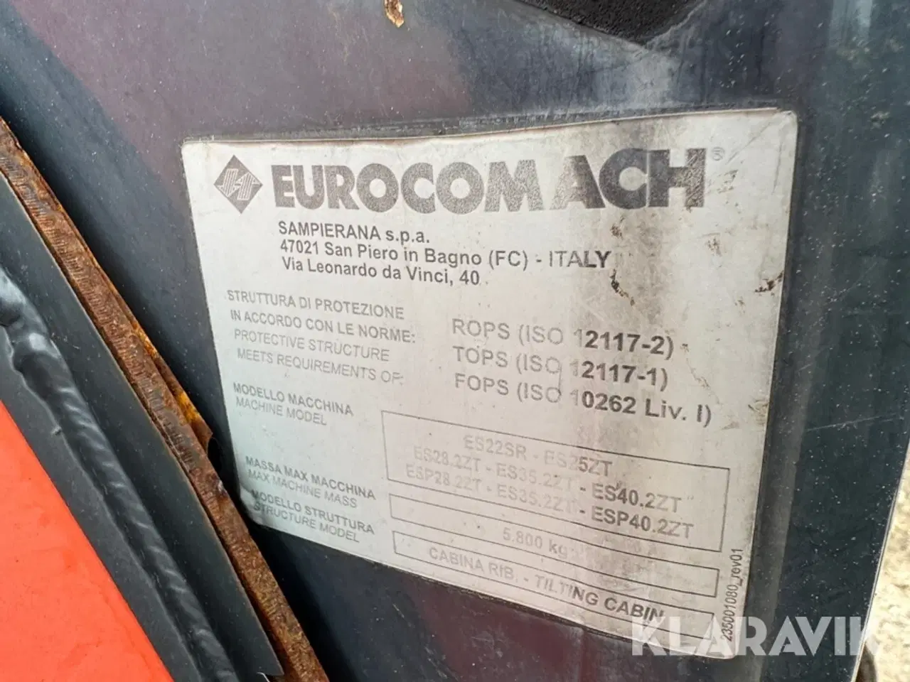 Billede 6 - Gravemaskine Eurocomach ES40.2ZT