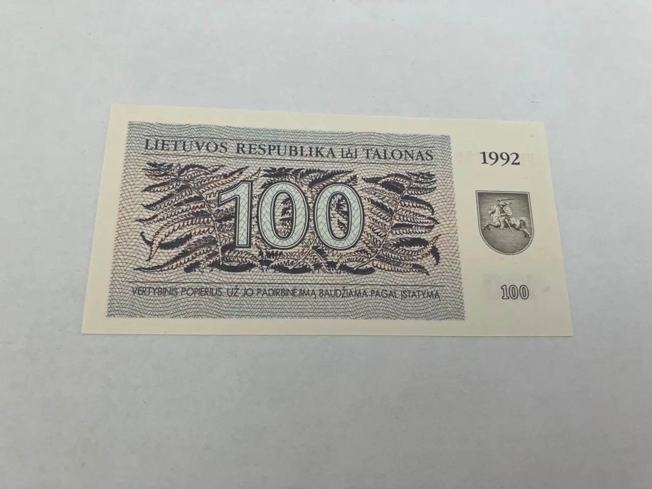 Billede 1 - 100 Talonas Lithuania 1992