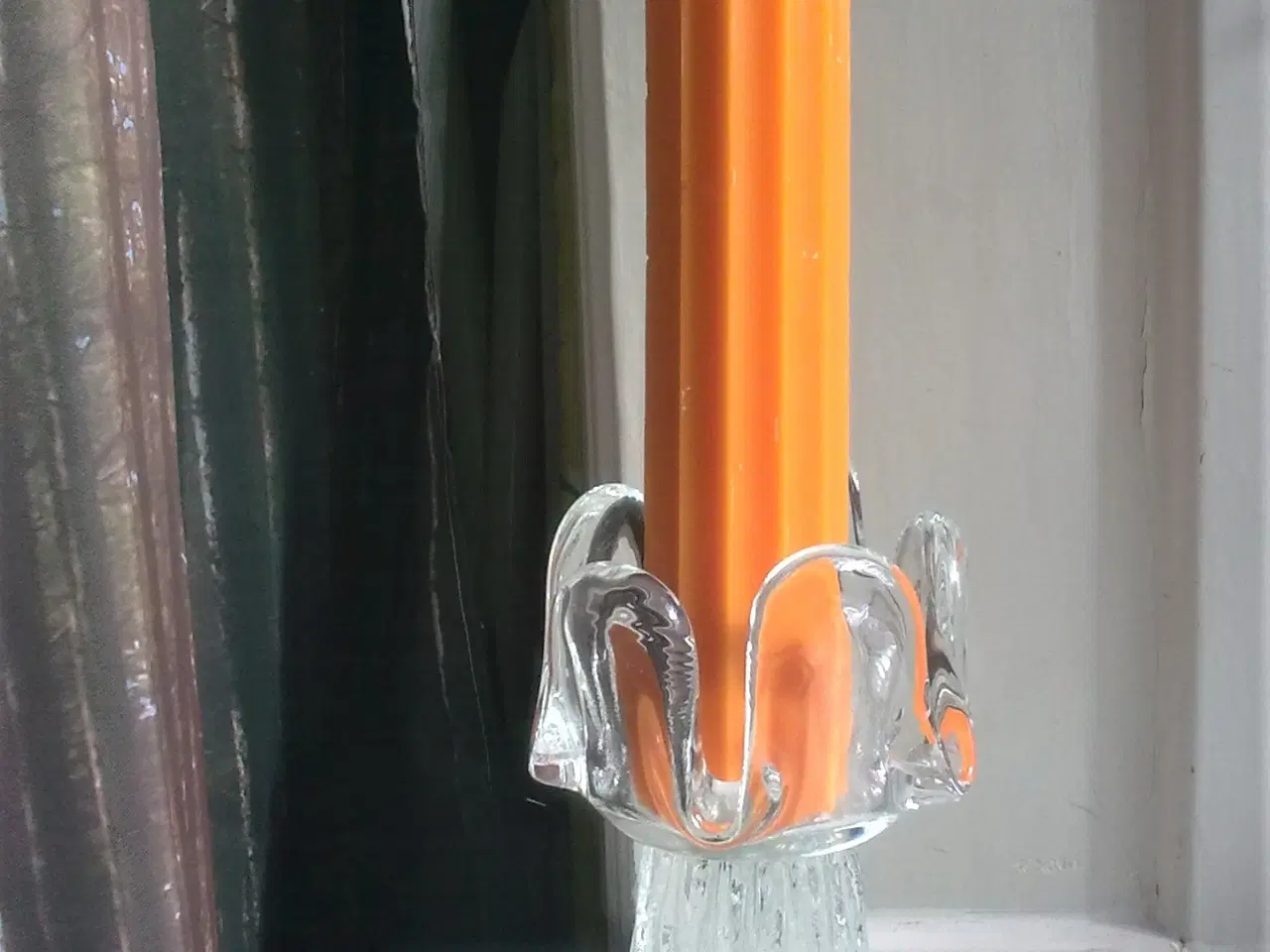 Billede 15 - Sverige vinter is glas frosset LYS brugskunst