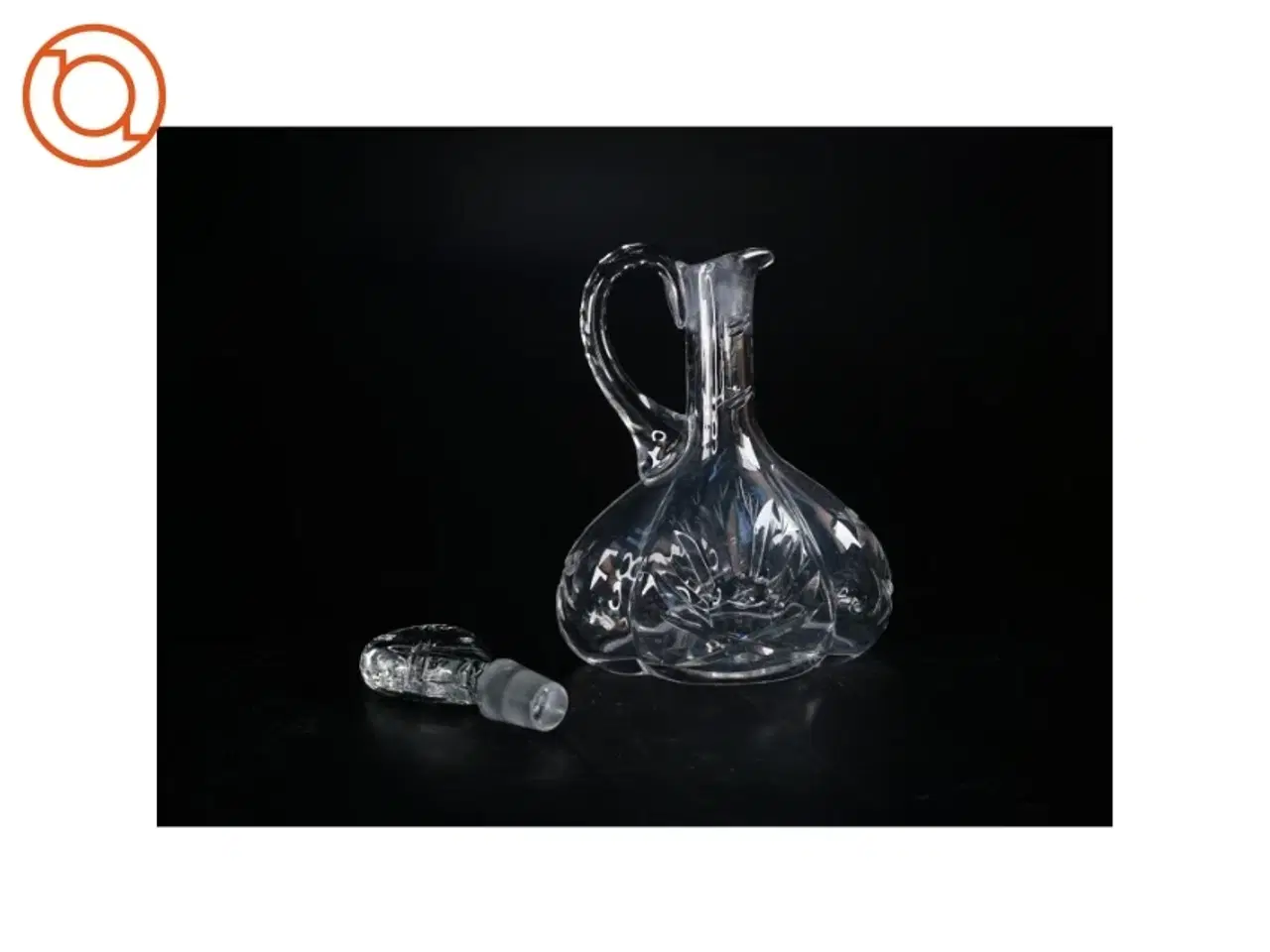 Billede 3 - Glaskarafel med mønster (str. 28 x 17 x 10 cm)