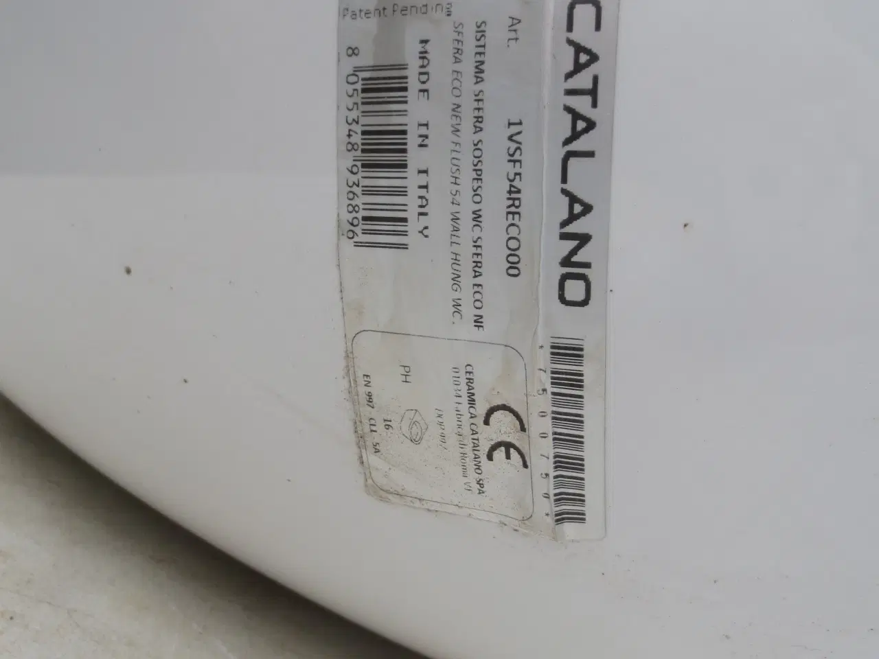 Billede 3 - 1 stk CATALAND Vægophængt toilet /WC