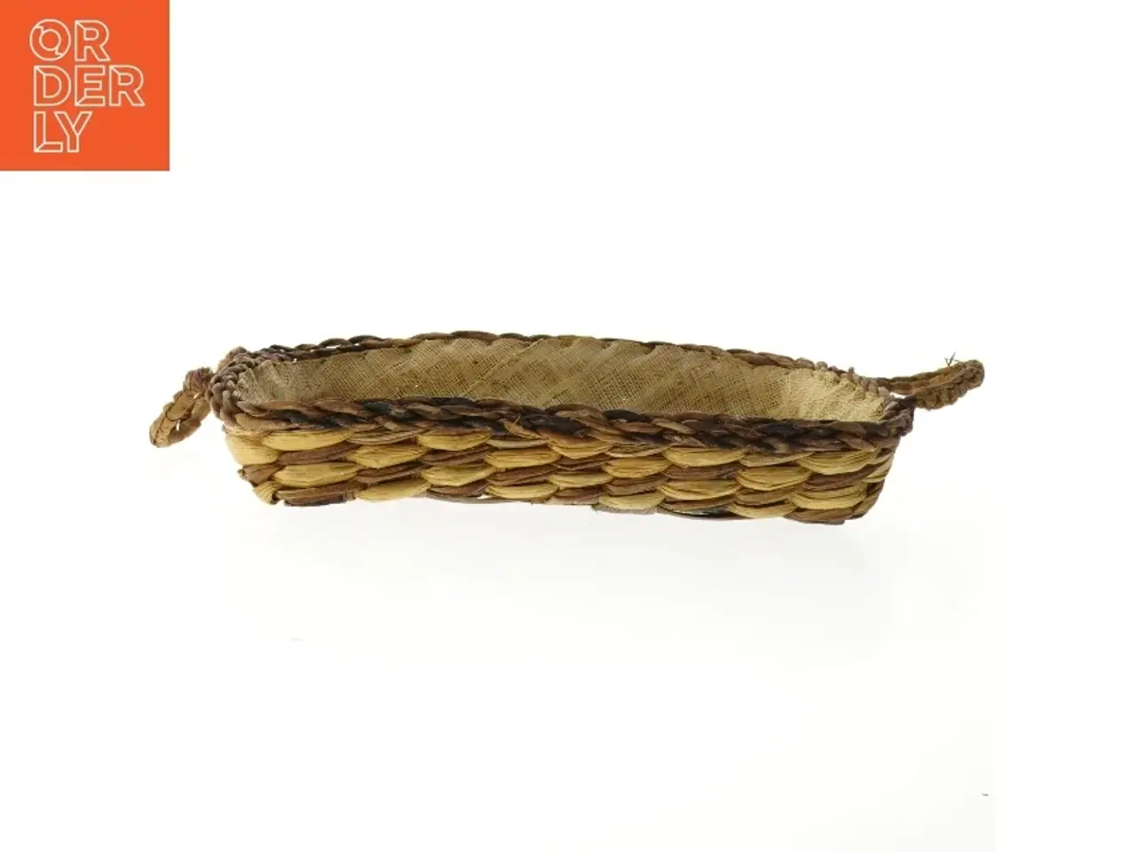 Billede 5 - Rustik ovnfast fad med serveringsbakke i flet (str. 26x20 cm)