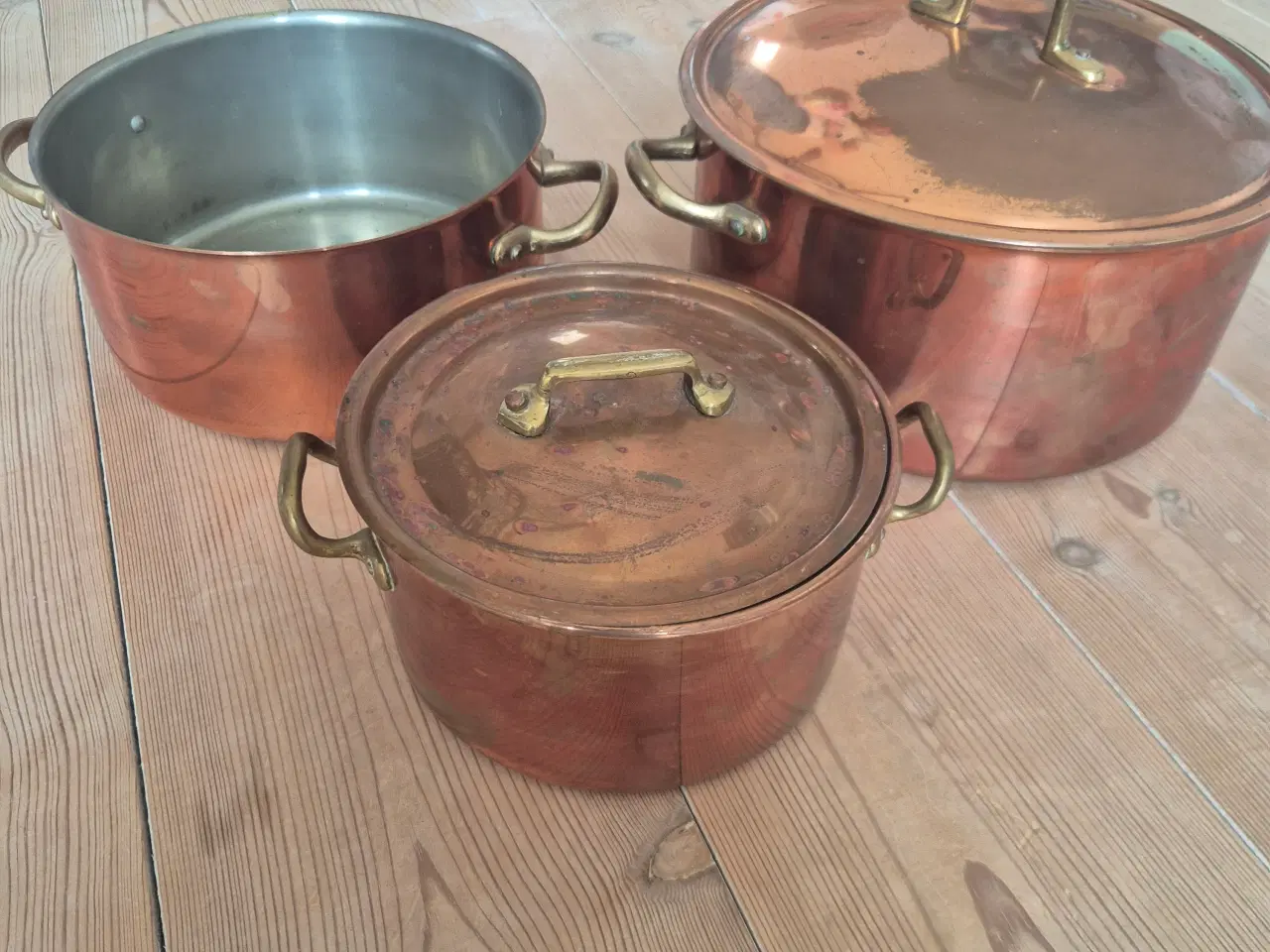 Billede 4 - Kobbergryder 3 stk